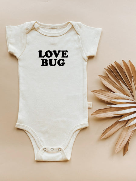 Love Bug Organic Cotton Baby Bodysuit | Short Sleeve