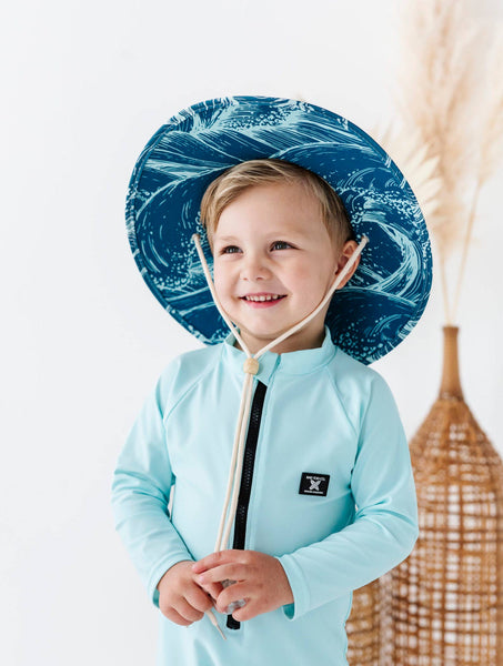 TODDLER STRAW HAT - WAVES