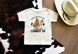 Cowboy Up Western Kids Tee