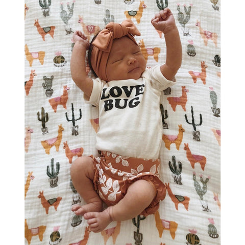 Love Bug Organic Cotton Baby Bodysuit | Short Sleeve