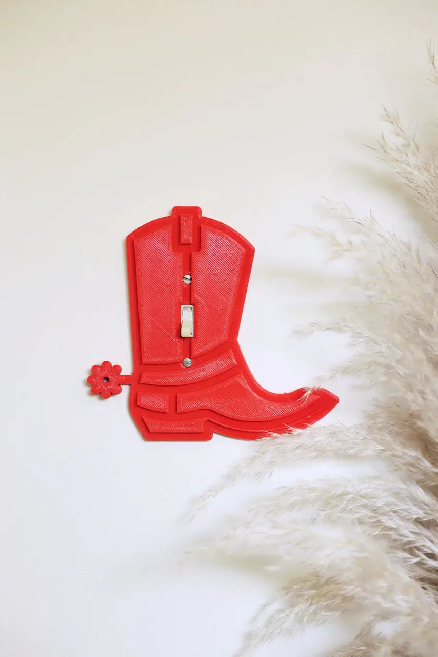 Red Boots Light Switch Cover