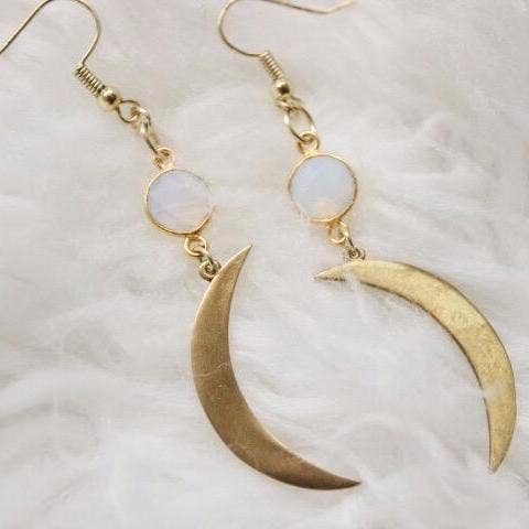 Reana Luna Moon Earrings