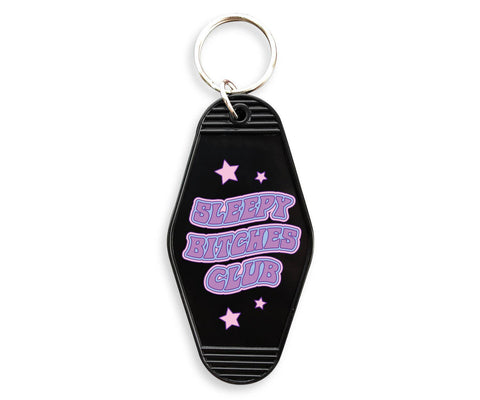 Sleepy B#tches Club Motel Keychain