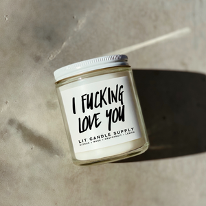 I F*cking Love You Candle