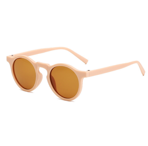 Classic Round Sunglasses - Soft Pink